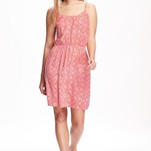 Old Navy Orange Shells Print Dress Size M